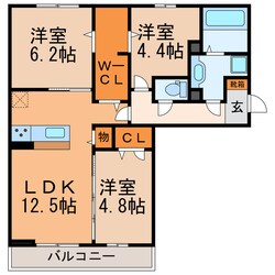 メゾンノワールの物件間取画像